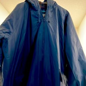 Men’s raincoat with liner, 3X, blue